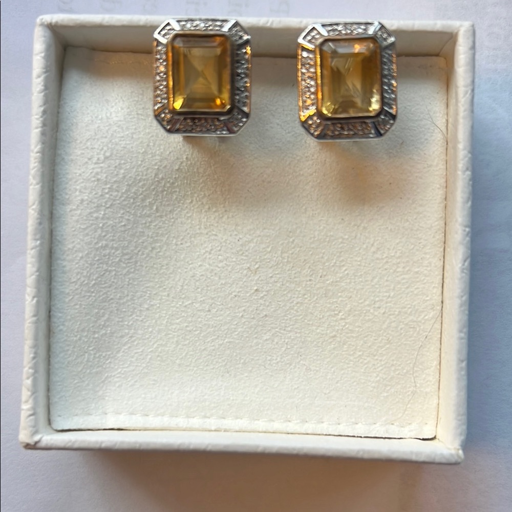 Elegant Citrine Earrings